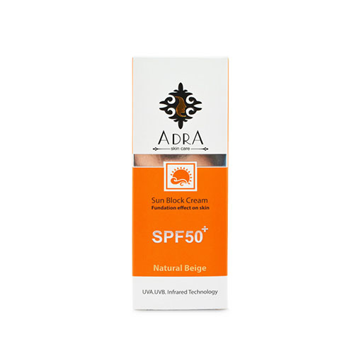 کرم ضد آفتاب آدرا مدل NA50 حجم ۵۰ میلی لیتر